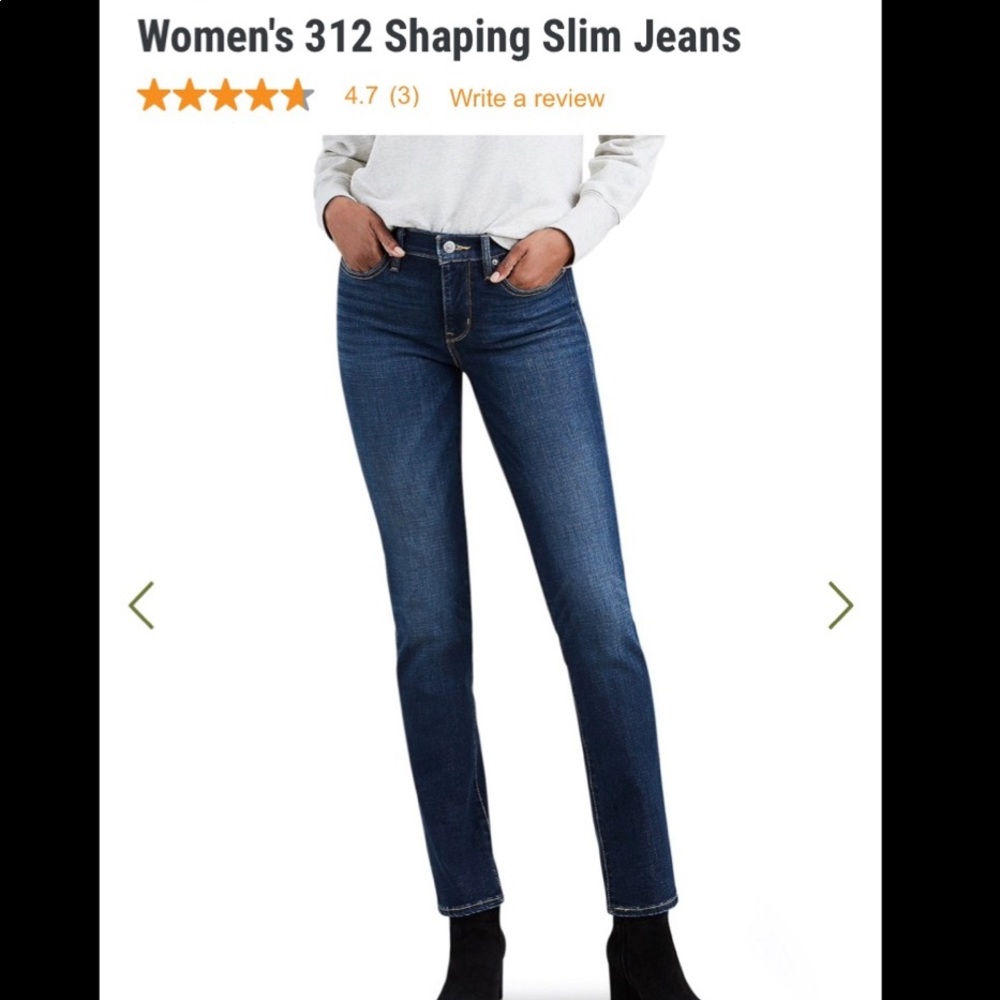 🆕 Levi’s 312 -Shaping Slim Jeans.